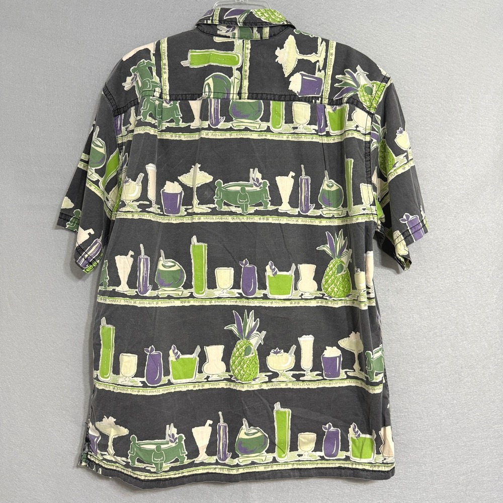 Kahala Mens Tropical Aloha Shirt Size XL Hawaiian Cocktail Print Casual Coastal - Picture 2 of 8